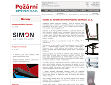 Tablet Screenshot of pozarniodvetrani.cz